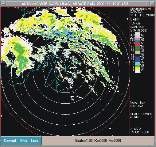 Radar image for Hurricane Michael