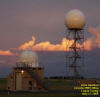Clouds illumuniated by sunset at the Lincoln NWS office, 6/5/2005.  Photo by Chris Geelhart, NWS.