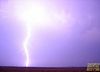 Lightning strike near Decatur, 3/11/2006.  Photo by Paul Hadfield.