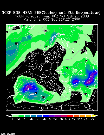 NCEP Ensemble forecast product