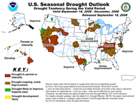 U.S. Season Drought Outlook chart.