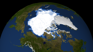 16 September 1991 Arctic sea ice minimum area for 1991