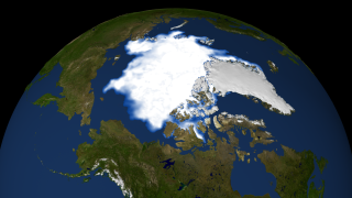 11 September 1993 Arctic sea ice minimum area for 1993