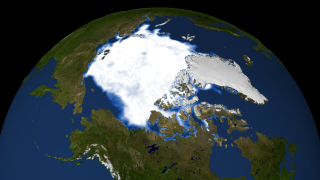 10 September 1996 Arctic sea ice minimum area for 1996