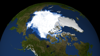 19 September 2001 Arctic sea ice minimum area for 2001