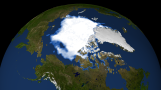 14 September 2006 Arctic sea ice minimum area for 2006