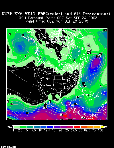 NCEP Ensemble forecast product