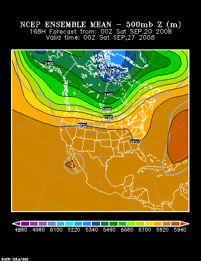 NCEP Ensemble forecast product