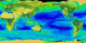 The SeaWiFS instrument looks at the world oceans
and land to observe the plant life and phytoplankton. Zooming down
to see the El Nino and La Nina of 1998 to 1999 and how it reacted with
the rest of the world.