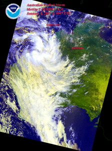 Large storm system that affected Western Australia during early January 2007