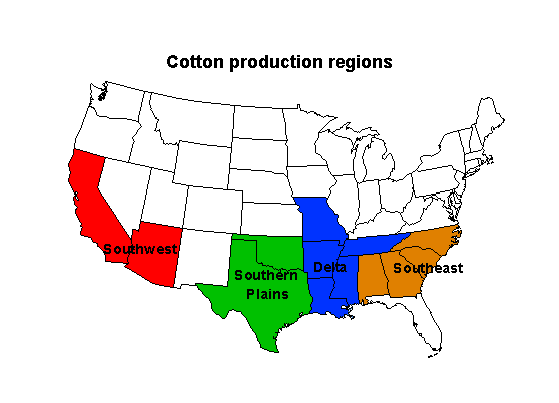 Cotton production regions