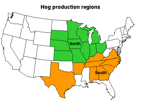 Hog production regions