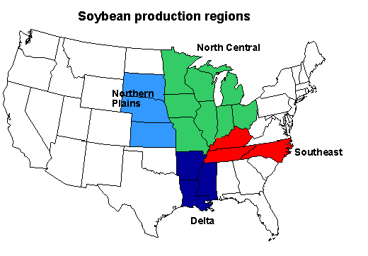 Soybean production regions