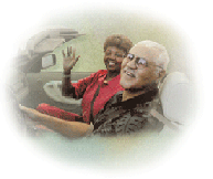 image - elderly man driving with his daughter