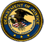 Department of Justice logo.