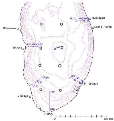 Location of EEGLE sampling stations and transects
