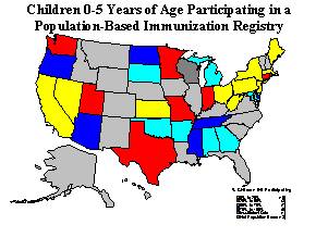Figure 1: Children 0 - 5 Years of Age Participating in a Population-Based Immunization Registry.