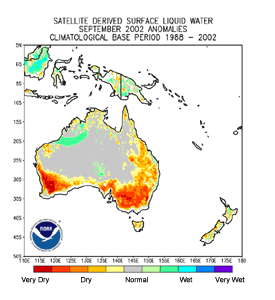 Click Here for the wetness anomaly map for Australia for September 2002