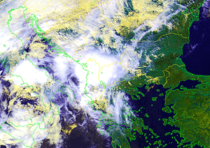 Click Here for a satellite image of a storm system which brought flooding rains to Albania during September 21-26, 2002