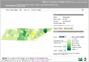 Image showing Interactive Statistical Mapping Application for the Tennessee