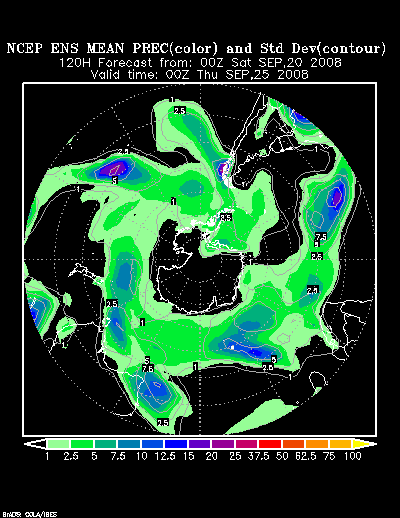 NCEP Ensemble forecast product