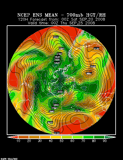 NCEP Ensemble forecast product