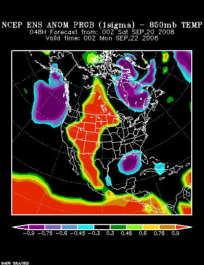 NCEP Ensemble forecast product