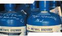 Bottels of methyl bromide