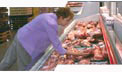 Shopper buying meat