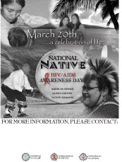 Poster for National Native HIV/AIDS Awareness Day.