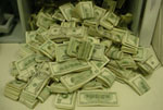 Photo of $2.3 million in seized cash.