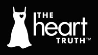 The Heart Truth knock-out logo black