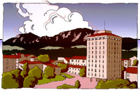 Drawing of the JILA Building