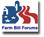 USDA farm bill forums logo