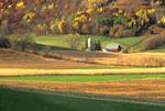 Farm with stripcropping in Cream Valley, Wisconsin