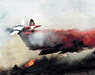 Aircraft dumping fire suppressants