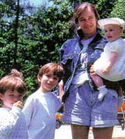 Photograph of Eileen, Hayden, Chandler, and Rebekah Clark