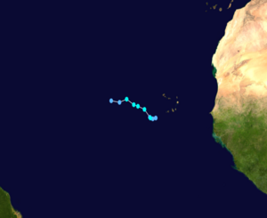 Tropical Storm Melissa Track