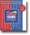 2005 Women's History Month theme, Women Change America logo