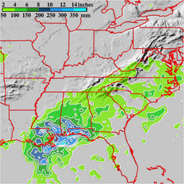 TRMM  rainfall measurements
