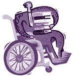 Student in wheelchair
