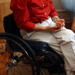 Photo: A person in a wheelchair.