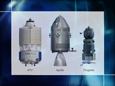 ATV Compared to Apollo and Progress Vehicles