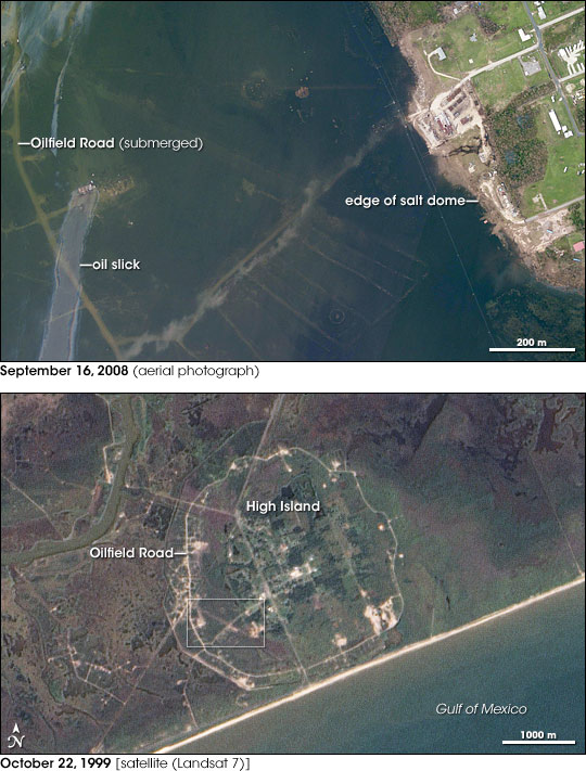 Hurricane Ike Impact on High Island, Texas