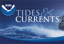NOAA "Tides and Currents" logo.