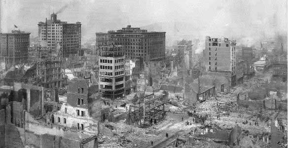 picture of san francicso after the 1906 earthquake