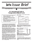 Issue Brief, Number 5 - U.S. International Trade in Transportation-Related Goods