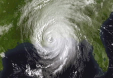 Image of Hurricane Katrina. Click for larger image.
