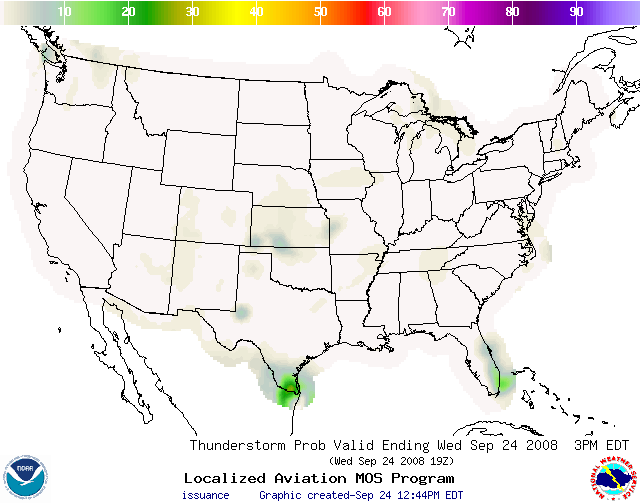 Thunderstorm Forecast Graphic