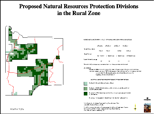 blgtrunksm.gif - map illustrating the proposed natural resources protection divisions in the rural zone of Latah County, Idaho.